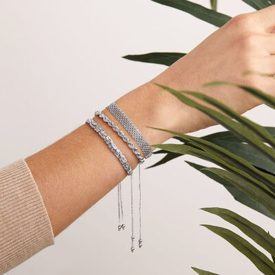 Sterling Silver Jewelry Set: Multi-Link Bolo Bracelets