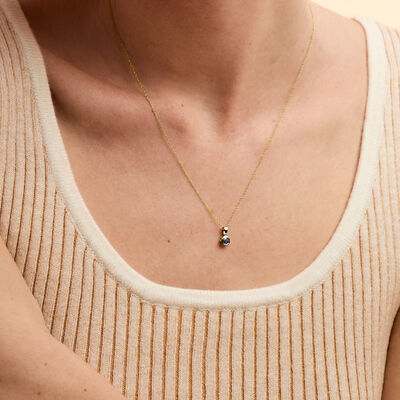 .28 Carat Sapphire Pendant Necklace in 14kt Yellow Gold