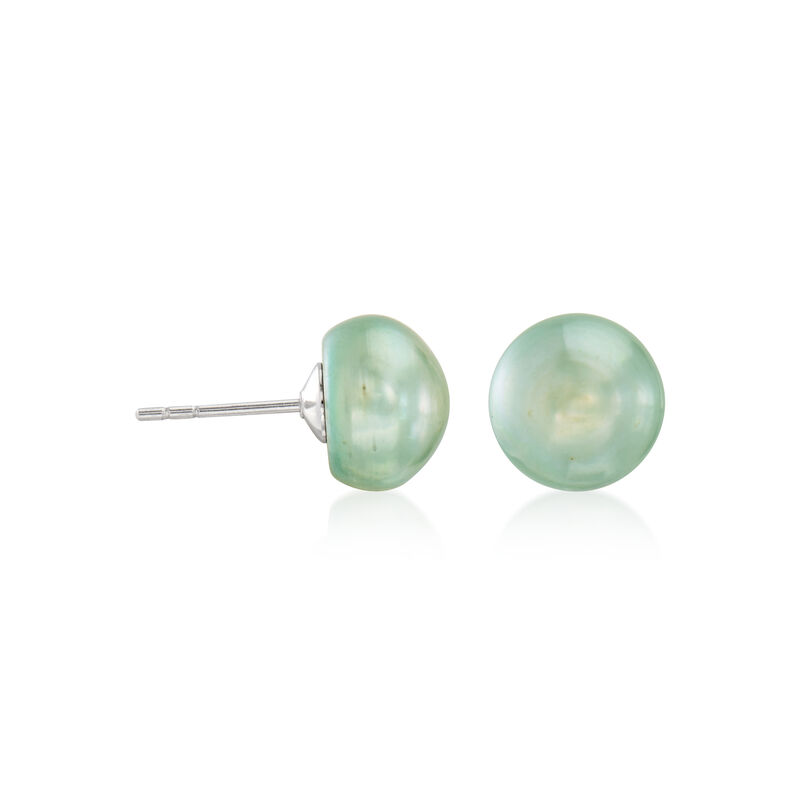 8-8.5mm Multicolored Cultured Pearl Jewelry Set: Eight Pairs of Stud Earrings with Sterling Silver  image number 6
