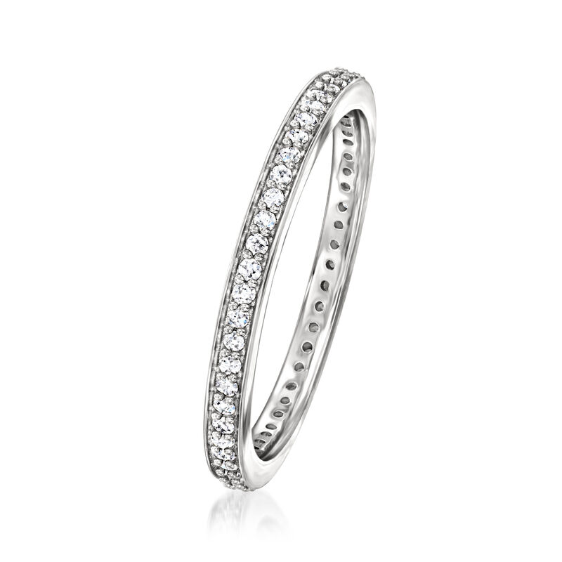 .25 ct. t.w. Lab-Grown Diamond Eternity Band in Sterling Silver. Size 9 image number 2