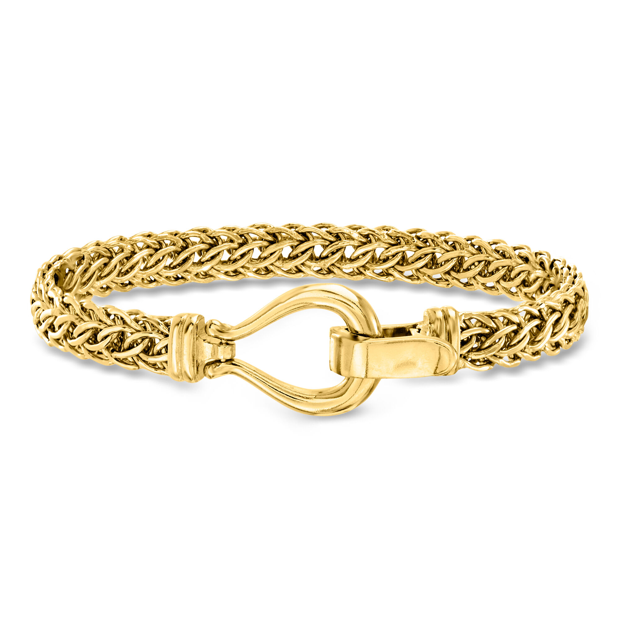 18kt Gold Over Sterling Cestina-Link Bracelet | Ross Simons