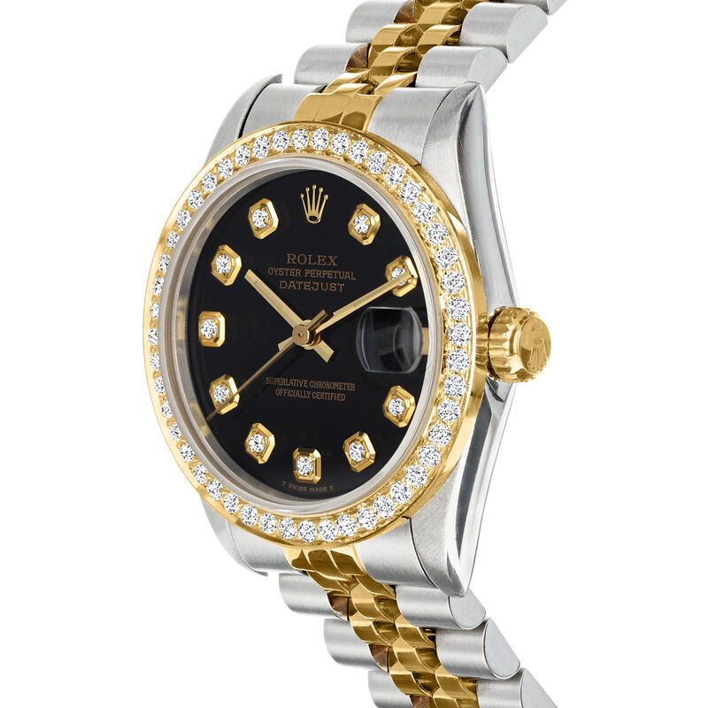 Pre-Owned Rolex Women's 31mm Automatic Stainless Steel Watch with 14kt and 18kt Yellow Gold  image number 1