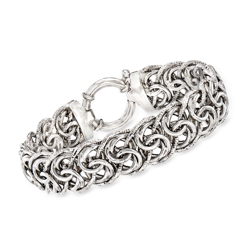 Sterling Silver Byzantine Bracelet image number 0