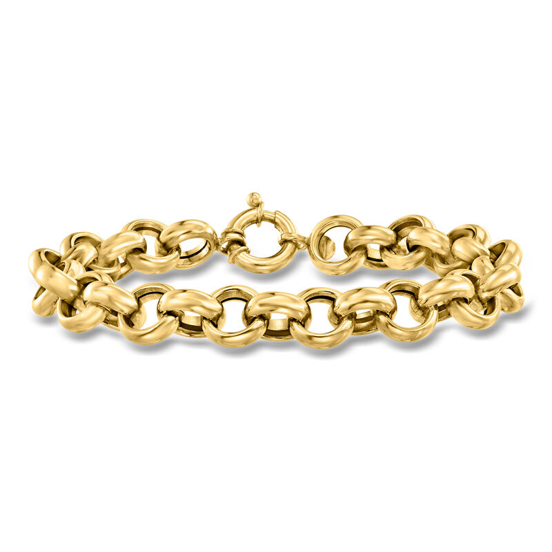 Italian 14kt Yellow Gold Rolo-Chain Bracelet image number 0