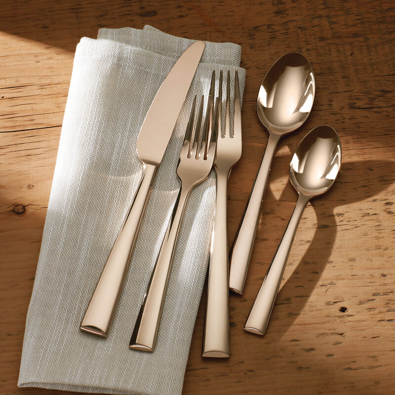 Lenox "Colebrook" Champagne 5-pc. 18/10 Stainless Steel Place Setting image number 2