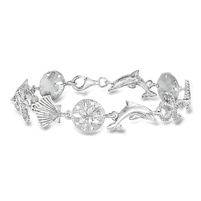Sterling Silver Sea Life Bracelet image number 0