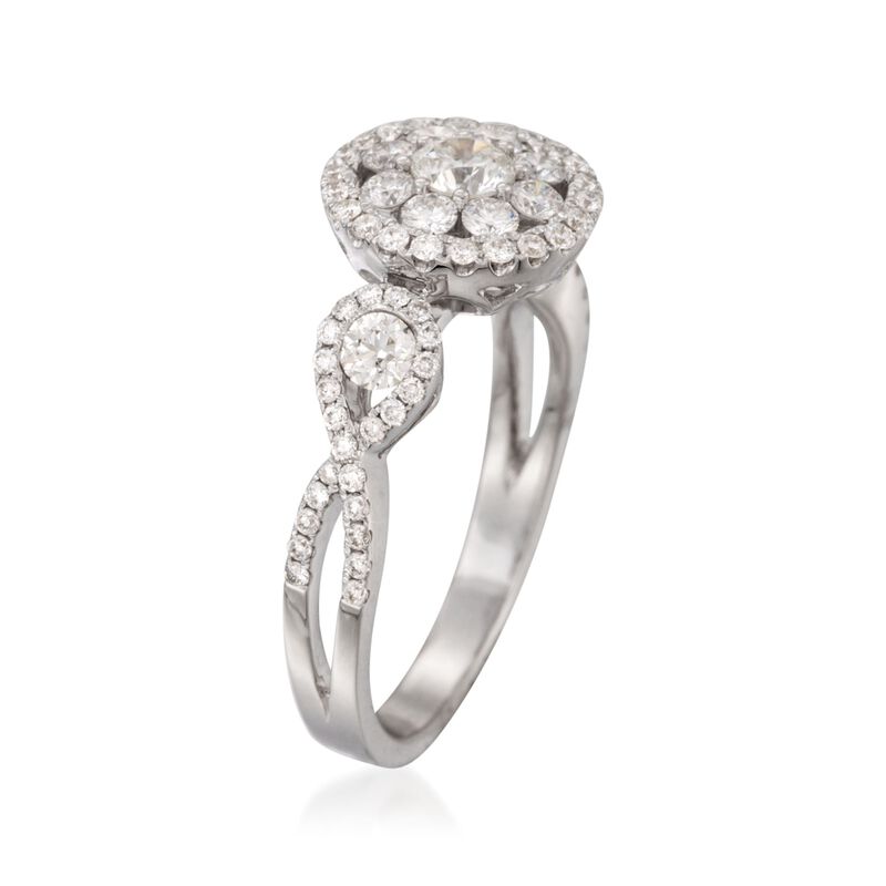 Roberto Coin 1.08 ct. t.w. Diamond Ring in 18kt White Gold. Size 6.5 image number 2