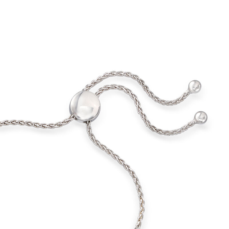 1.00 ct. t.w. Diamond Bolo Bracelet in Sterling Silver image number 2