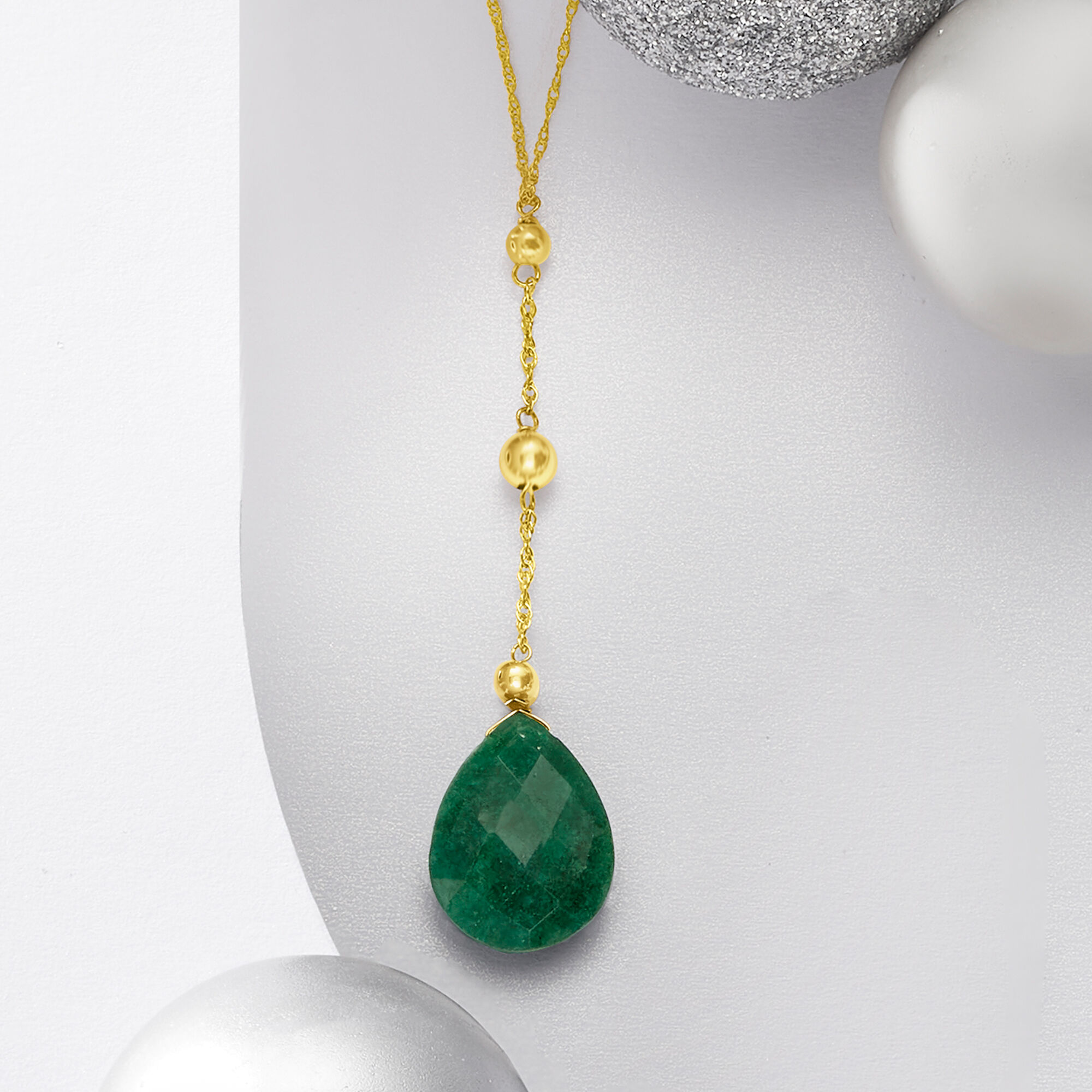 Ross simons emerald necklace sales