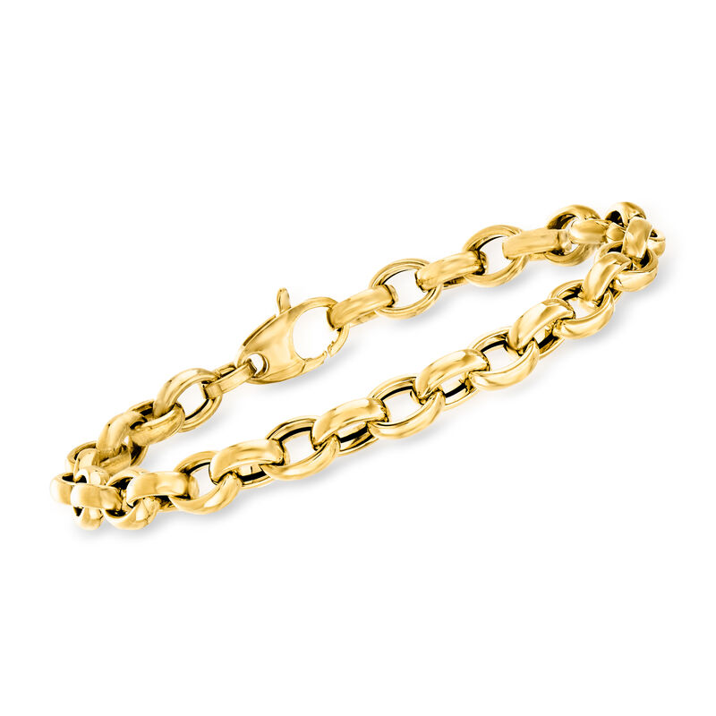 Italian 14kt Yellow Gold Cable-Link Bracelet image number 0