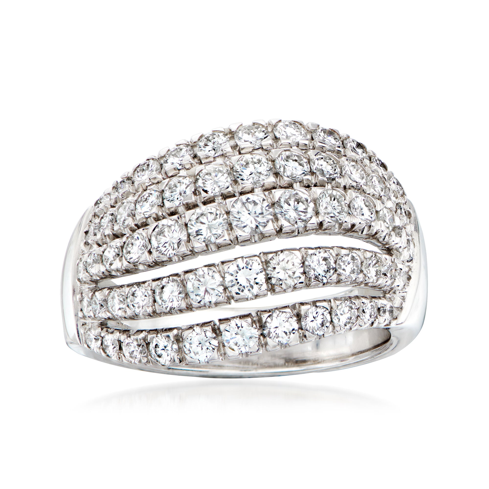 C. 1990 Vintage Damiani 1.66 ct. t.w. Diamond Multi-Row Domed