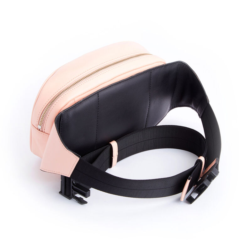 Royce Pink Leather Hip and Crossbody Belt Bag image number 3