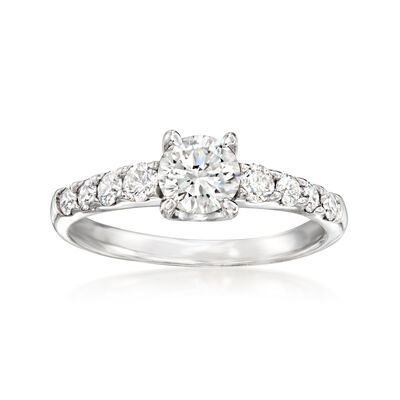 C. 2000 Vintage 1.23 ct. t.w. Diamond Ring in 18kt White Gold