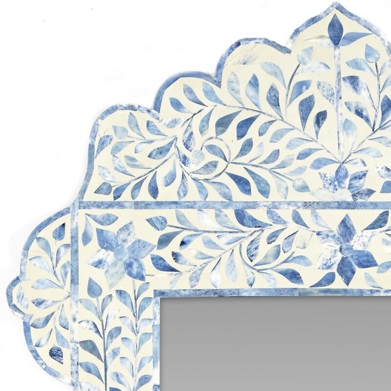Milos Bone Inlay Wall Mirror image number 1