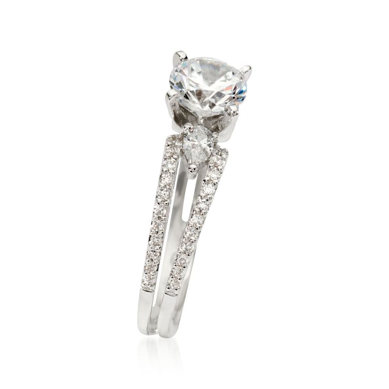 Gabriel Designs .45 ct. t.w. Diamond Engagement Ring Setting in 14kt White Gold image number 2
