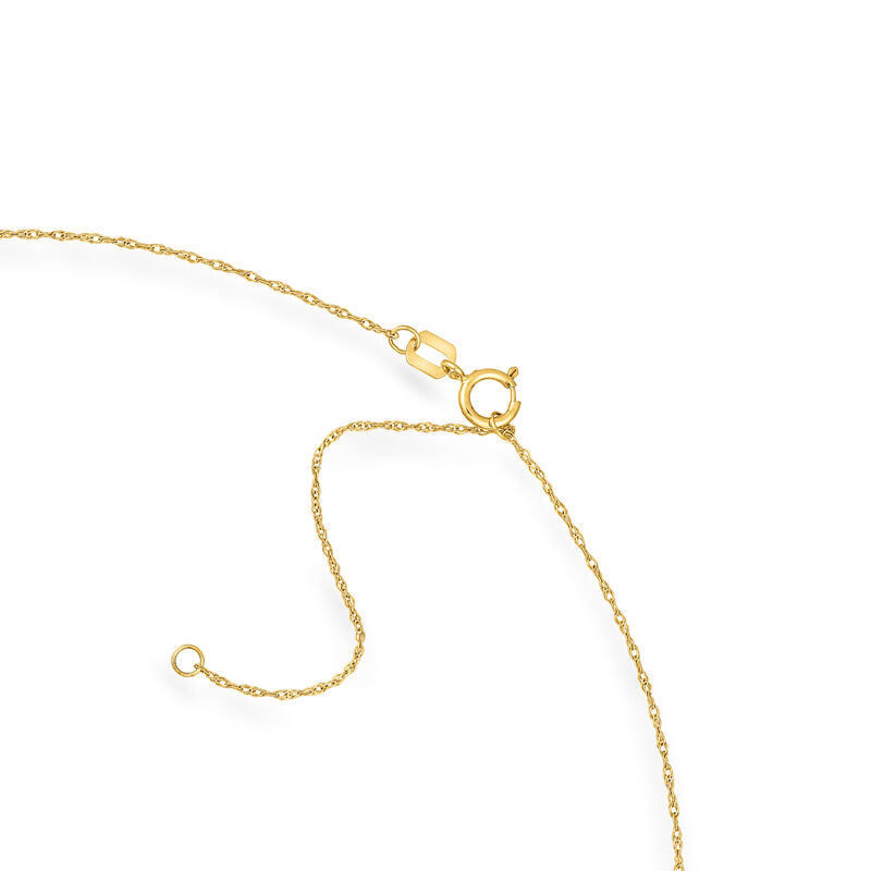 14kt Yellow Gold Tennis Rackets Necklace. 16" image number 3