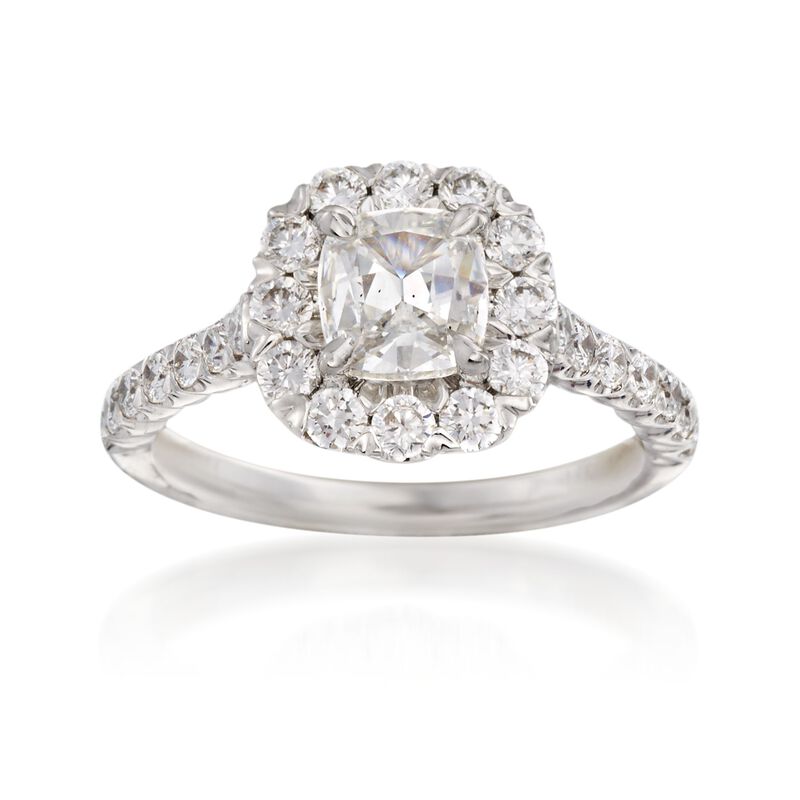 Henri Daussi 1.90 ct. t.w. Certified Diamond Engagement Ring in 18kt White Gold image number 0
