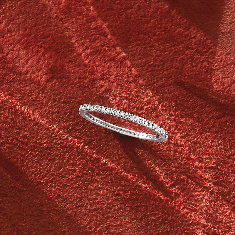 .15 ct. t.w. Diamond Eternity Band in Sterling Silver image number 2