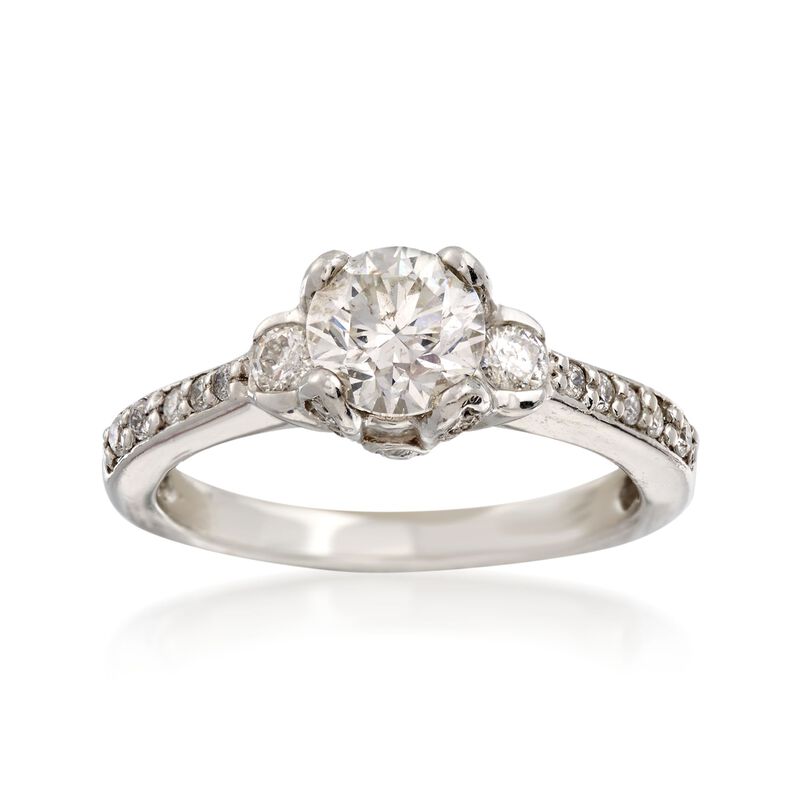 C. 2000 Vintage 1.02 ct. t.w. Diamond Ring in Platinum image number 0