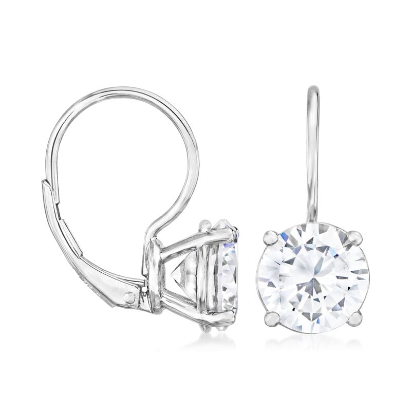 5.25 ct. t.w. CZ Drop Earring in Sterling Silver image number 2