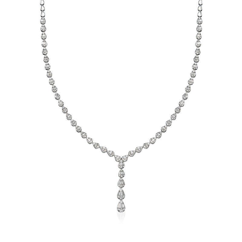 2.80 ct. t.w. Diamond Lariat Necklace in 14kt White Gold image number 0