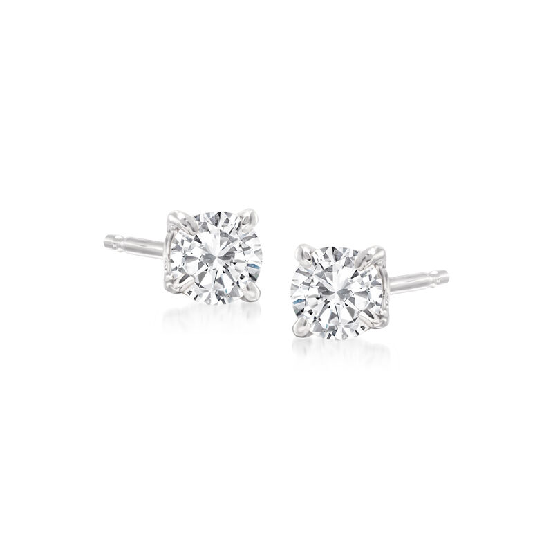 .33 ct. t.w. Diamond Stud Earrings in 14kt White Gold  image number 0