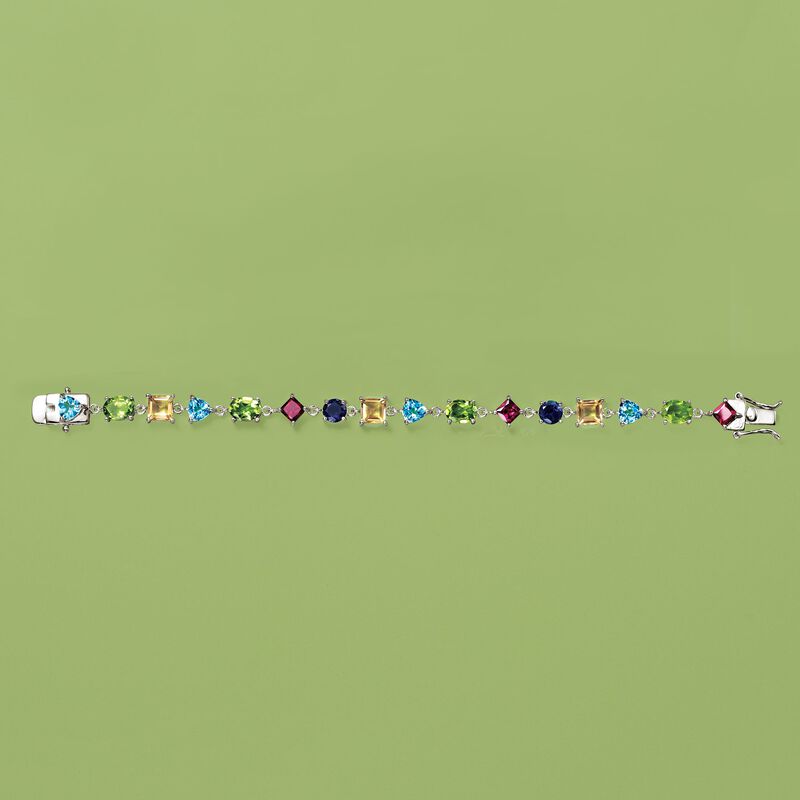 18.50 ct. t.w. Multi-Stone Bracelet in Sterling Silver image number 2