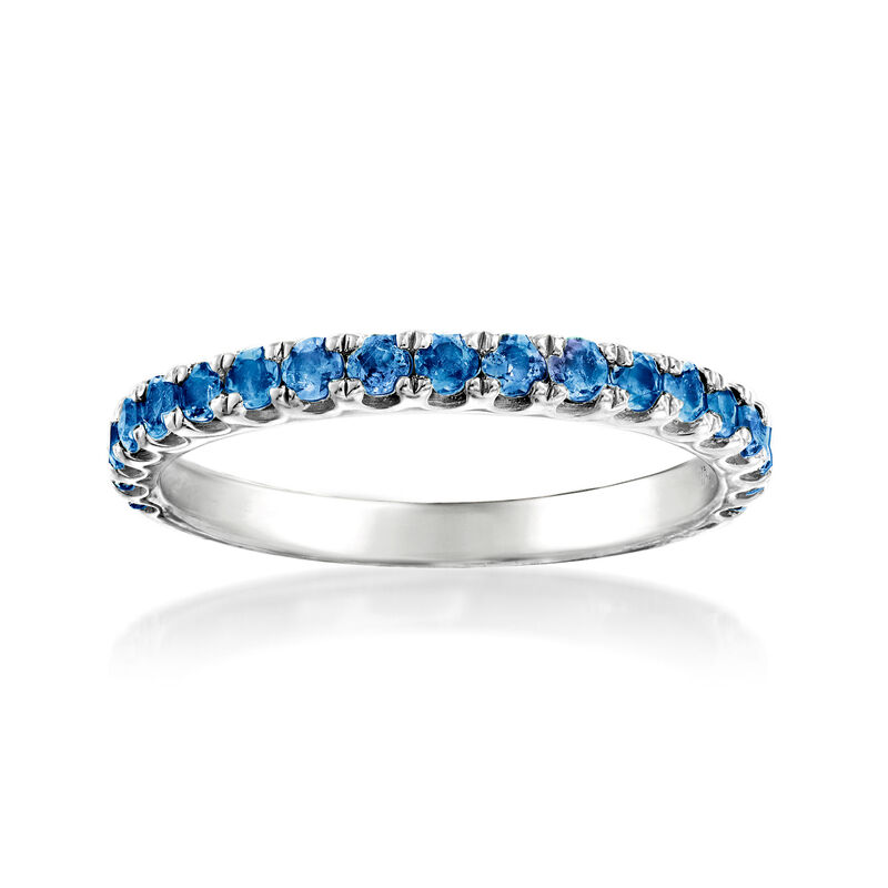 .75 ct. t.w. Sapphire Ring in Sterling Silver image number 0