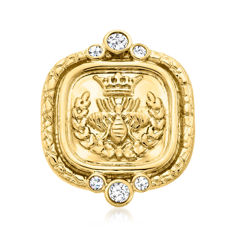 .25 ct. t.w. Diamond Royal Bumblebee Ring in 18kt Gold Over Sterling image number 0