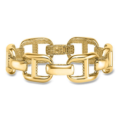 Italian 14kt Yellow Gold Mariner-Link Bracelet