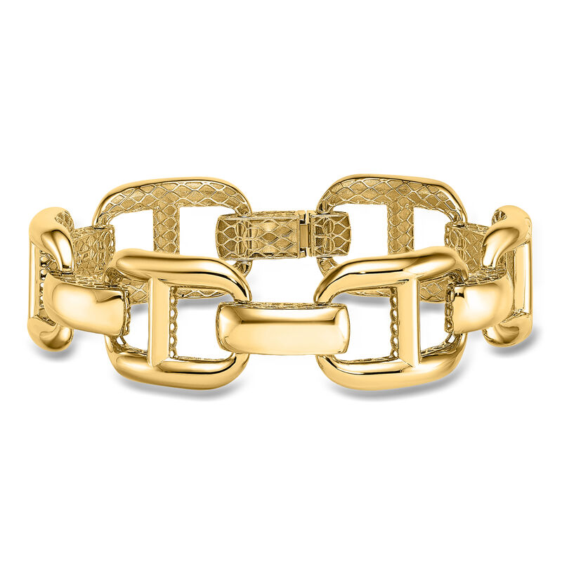 Italian 14kt Yellow Gold Mariner-Link Bracelet. 7.25" image number 0