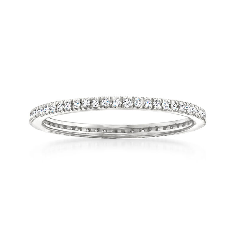 .15 ct. t.w. Diamond Eternity Band in Sterling Silver image number 0