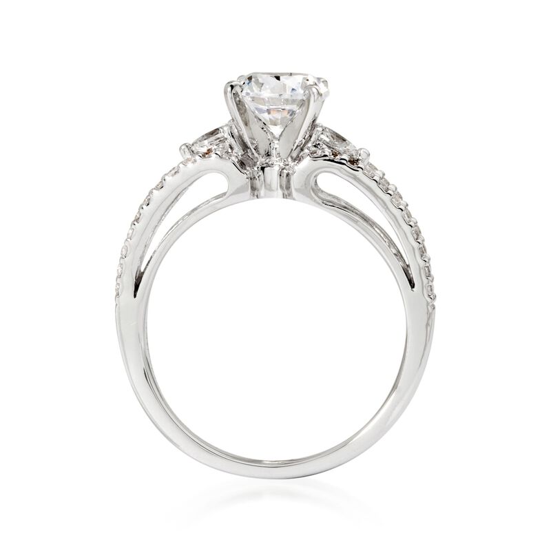Gabriel Designs .45 ct. t.w. Diamond Engagement Ring Setting in 14kt White Gold image number 3