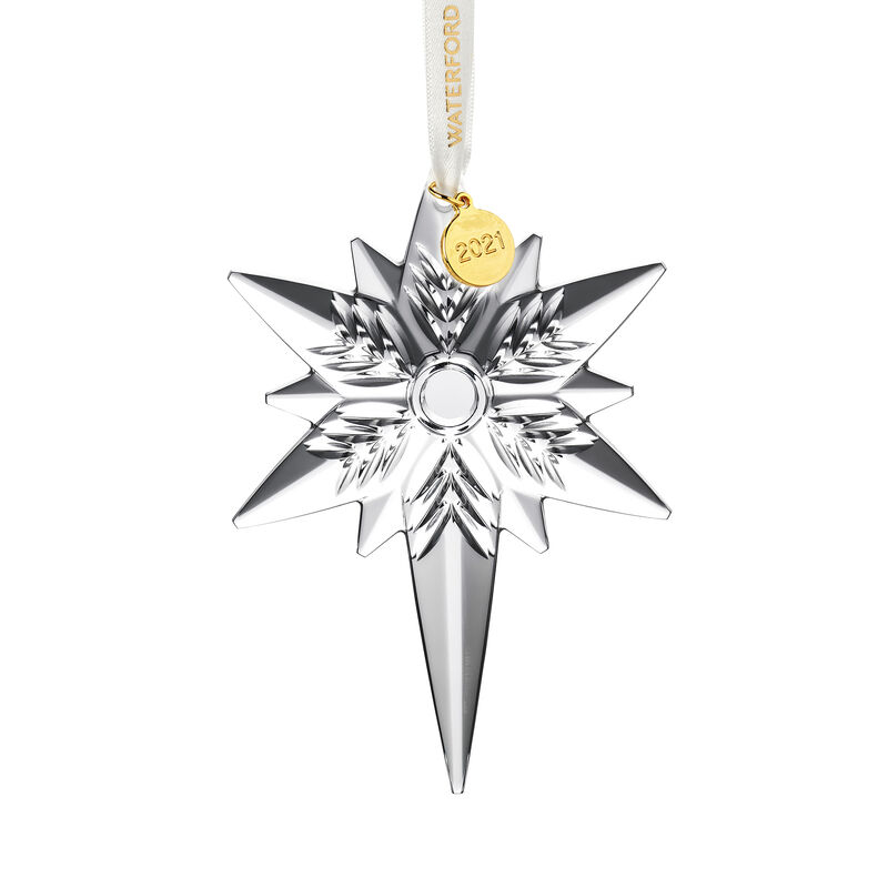 Waterford 2021 Crystal Snowstar Ornament image number 0