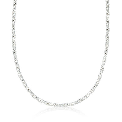 Zina Sterling Silver Twisted-Link Necklace