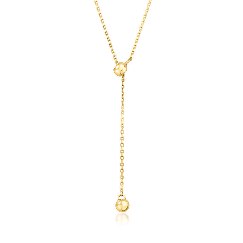 10kt Yellow Gold Lariat-Style Necklace  image number 0