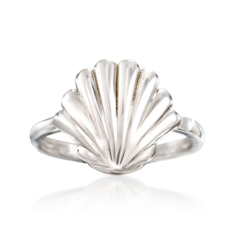 Sterling Silver Seashell Ring image number 0