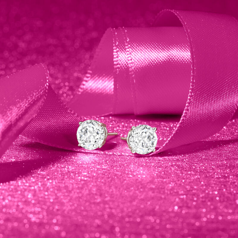 2.00 ct. t.w. Diamond Stud Earrings in Platinum  image number 2