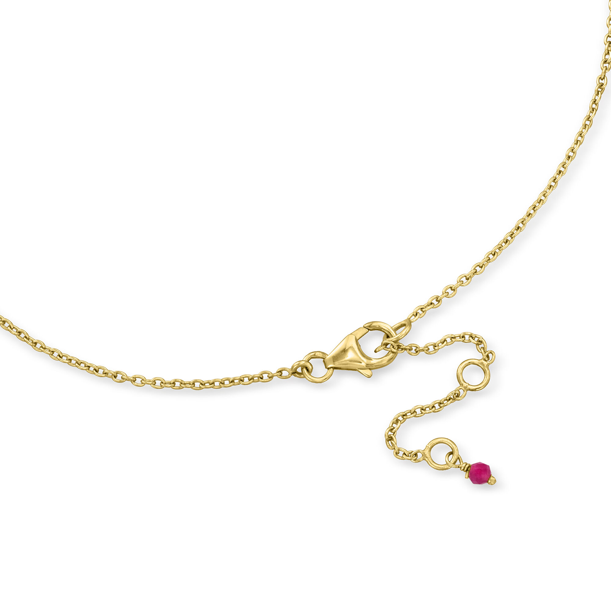Ross-Simons 10.90 ct. t.w. Pink Quartz Drop Necklace in 18kt Gold Over Sterling. 18 inches並行輸入