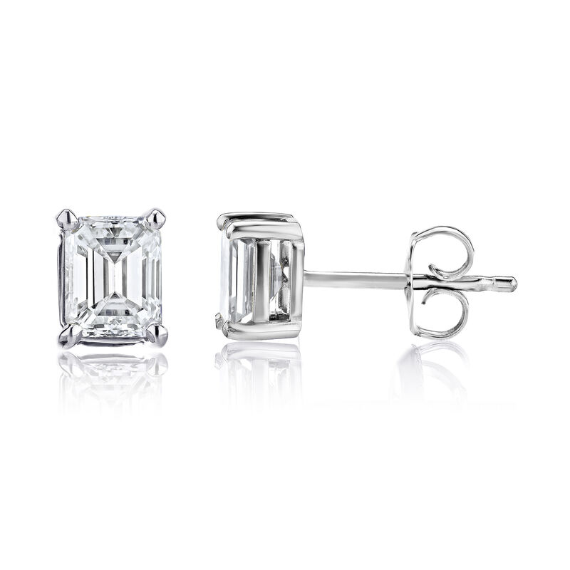 .48 ct. t.w. Certified Diamond Stud Earrings in Platinum image number 2