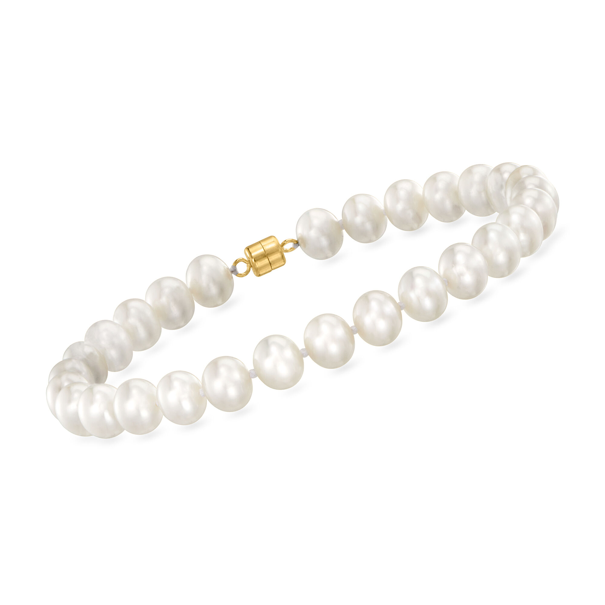 ブレスレット LESS IS MORE Freshwater Pearl Bracelet 14K Gold Field Magnet Freshwater Pearl Bracelet | 14k Gold | Gisser Jewels