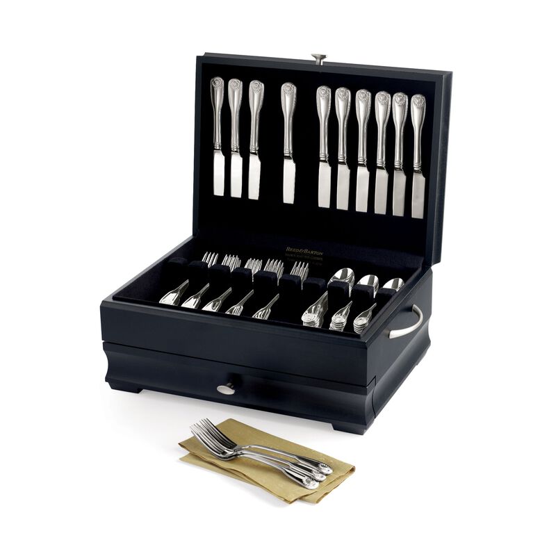 Reed & Barton "Manhattan" Ebony Flatware Chest image number 0