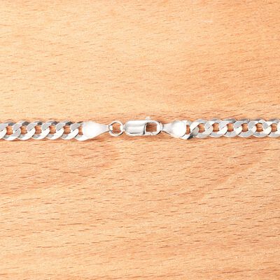 Men's 5mm Sterling Silver Curb-Link Necklace