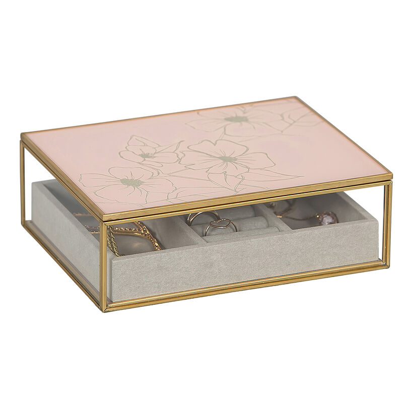 Mele & Co. "June" Glass Jewelry Box image number 6