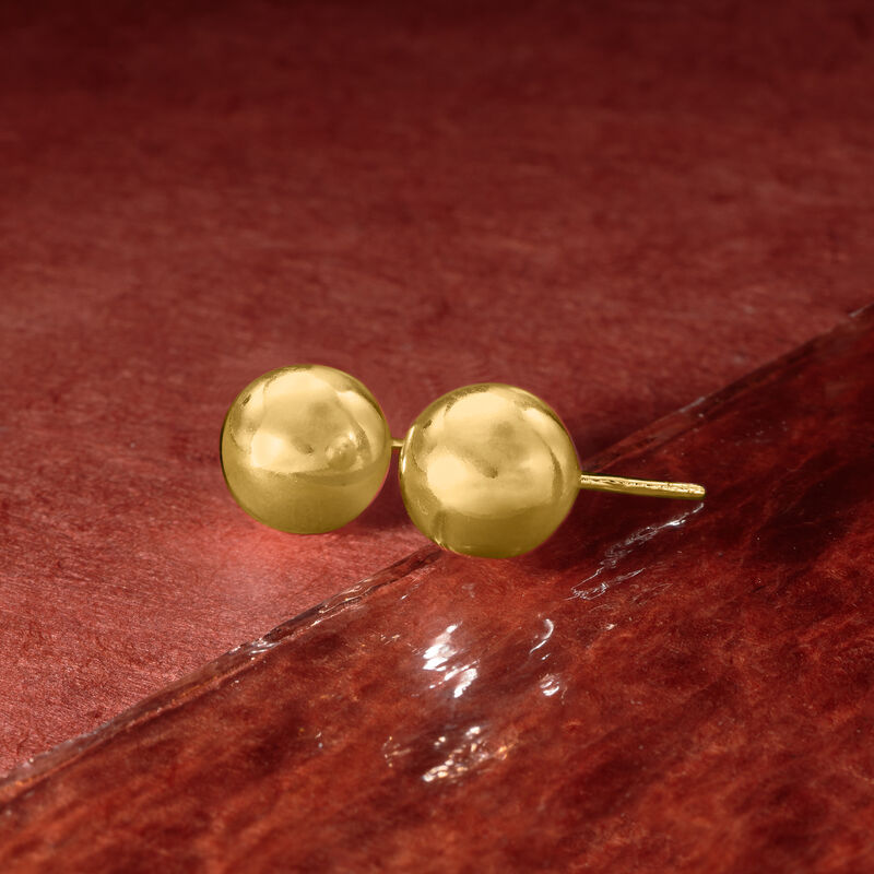 14kt Yellow Gold Jewelry Set: Three Pairs of 3-5mm Ball Stud Earrings  image number 5