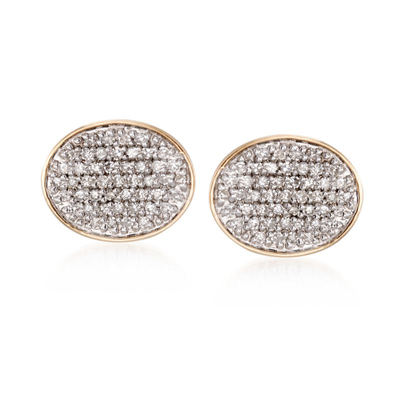 .38 ct. t.w. Diamond Jewelry Set: Earrings and Fringe Front-Back Jackets in 14kt Yellow Gold image number 3