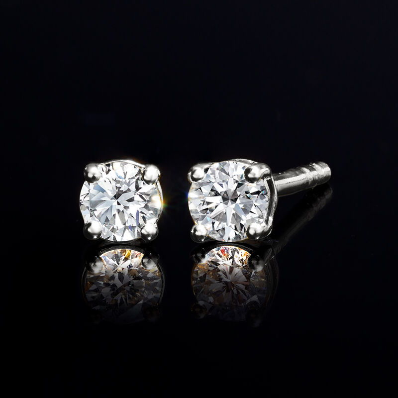 .25 ct. t.w. Lab-Grown Diamond Stud Earrings in Sterling Silver  image number 1