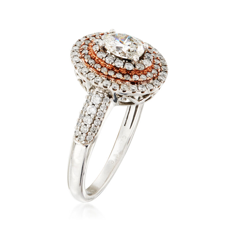 C. 2000 1.11 ct. t.w. Diamond Ring in 14kt Two-Tone Gold image number 1
