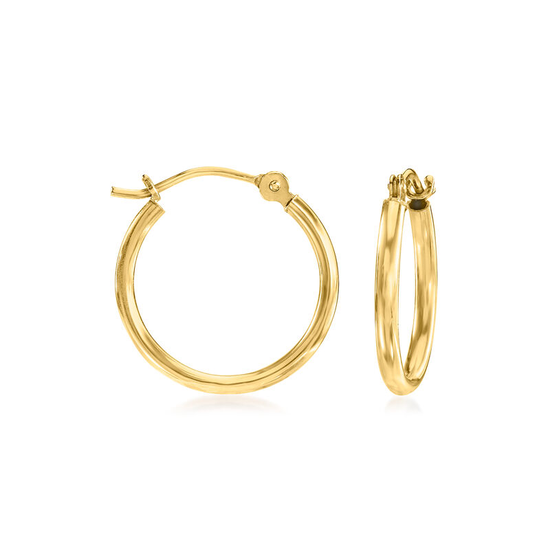 14kt Yellow Gold Jewelry Set: Stud and Hoop Earrings image number 2