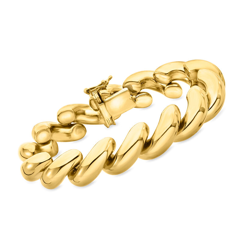 Italian 18kt Gold Over Sterling Large San Marco Bracelet image number 0